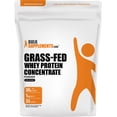 thumbnail image 1 of BulkSupplements Grass-Fed Whey Protein Powder - Whey Protein Concentrate, Protein Supplement - Unflavored, 1kg (2.2 lbs), 1 of 5