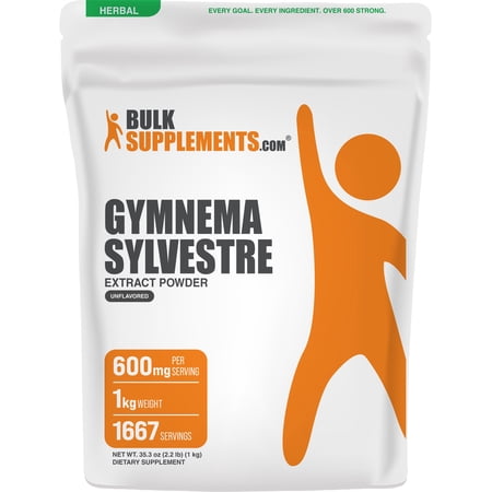 BulkSupplements Gymnema Extract Powder - 1 Kilogram (2.2 lbs)