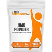 BulkSupplements HMB Calcium HMB Powder, 1g Per Serving - 1 Kilogram 2.2 lbs - 1000 Servings