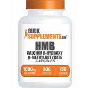 BulkSupplements HMB Capsules, 1000mg per Serving (300 Capsules - 150 Servings)