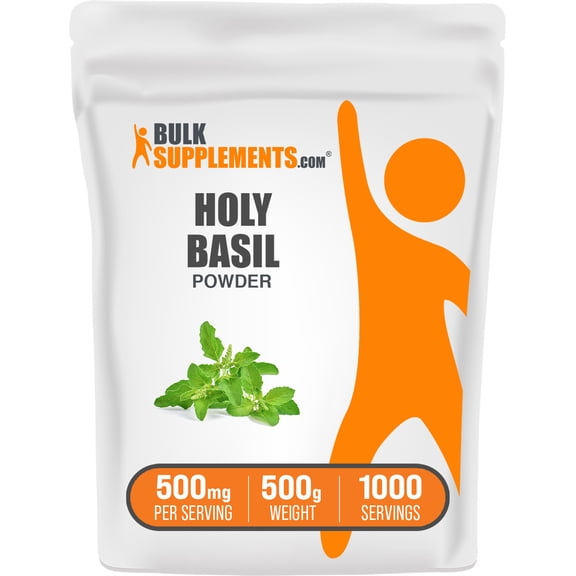 BulkSupplements Holy Basil Powder, Herbal Supplement, Stress Support, 500g