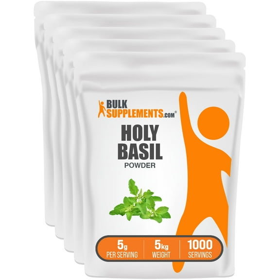 BulkSupplements Holy Basil Powder, Herbal Supplement, Stress Support, 5kg, 10,000 Servings
