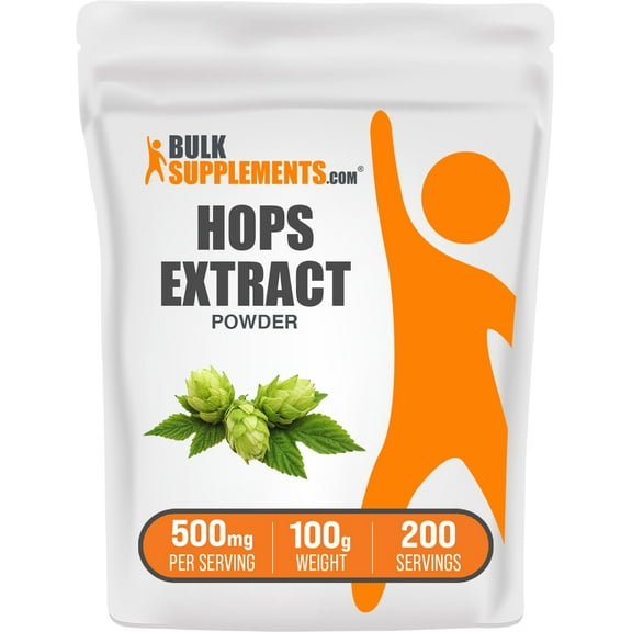 BulkSupplements Hops Extract Powder - 500mg per Serving - 100 Grams (3.5 oz) - 200 Servings