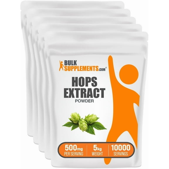 BulkSupplements Hops Extract Powder - 500mg per Serving - 5 Kilograms (11 lbs) - 10000 Servings