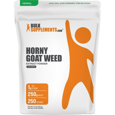 BulkSupplements Horny Goat Weed Extract Powder - 250 Grams (8.8 oz)