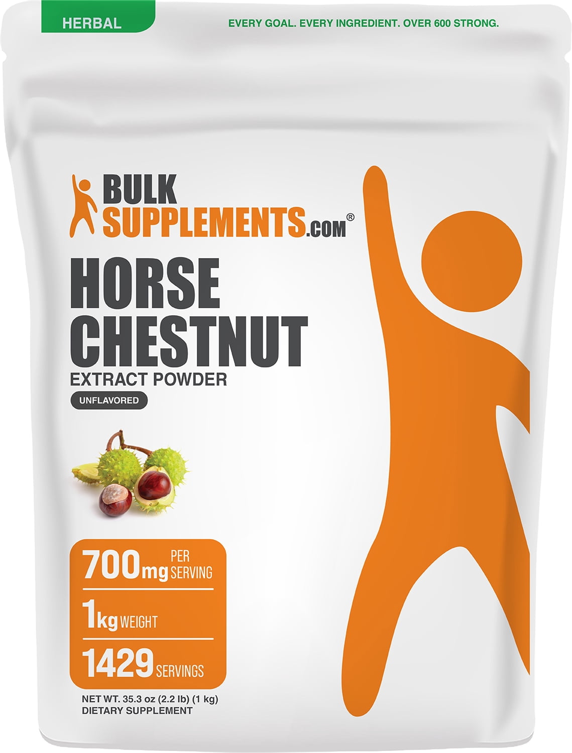 BulkSupplements Horse Chestnut Extract Powder - 1 Kilogram (2.2 lbs ...