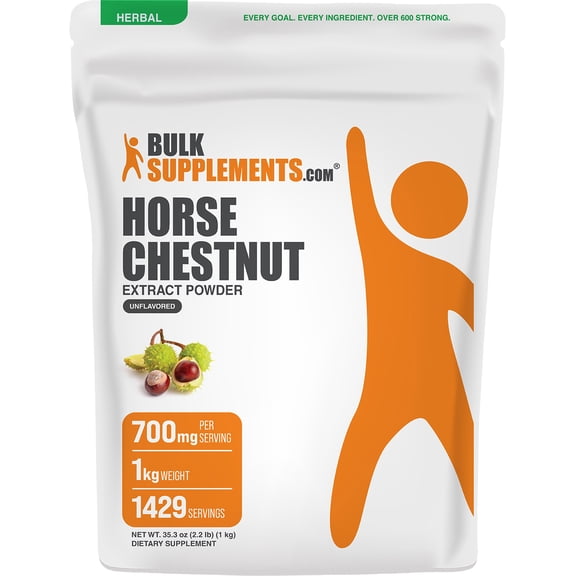 BulkSupplements Horse Chestnut Extract Powder - 1 Kilogram (2.2 lbs)