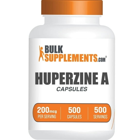 BulkSupplements Huperzine A 200mcg Capsules - Huperzine Supplement - 1 Capsule per Serving, 500 Capsules