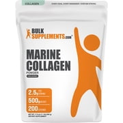 BulkSupplements Marine Collagen Powder - Collagen Supplement, Hydrolyzed - Unflavored, 500g 1.1 lbs