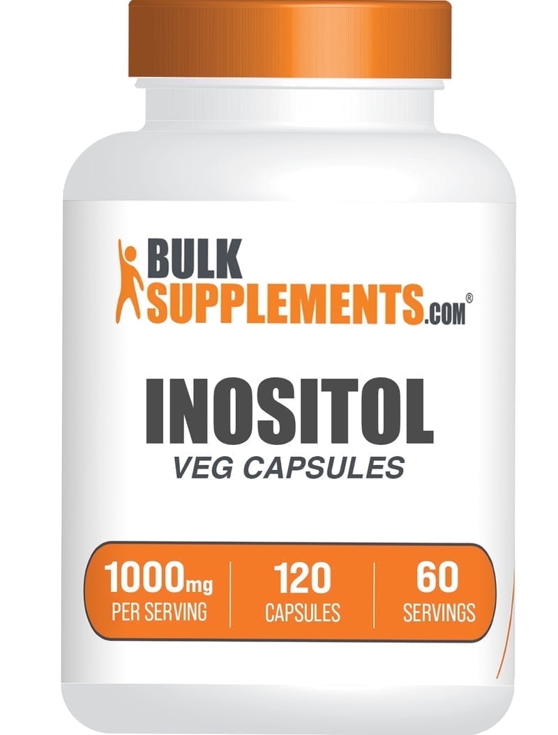 BulkSupplements Inositol Capsules - Gluten Free, 1000mg per Serving (120 Capsules)