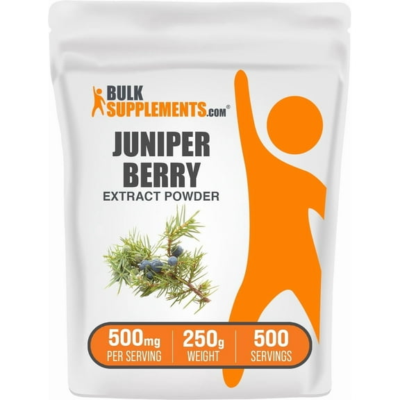 BulkSupplements Juniper Berry Extract Powder, Unisex, Heart Health, 500mg per Serving, 250g (8.8 oz)