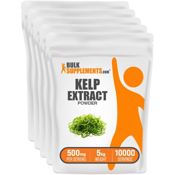 BulkSupplements Kelp Extract Powder - 500mg per Serving - 5 Kilograms (11 lbs) - 10000 Servings