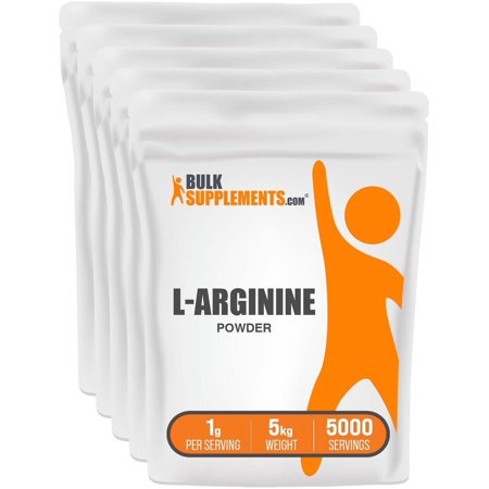 BulkSupplements L-Arginine Powder - Arginine Supplement - Unflavored, 1g per Serving, 5kg (11 lbs)
