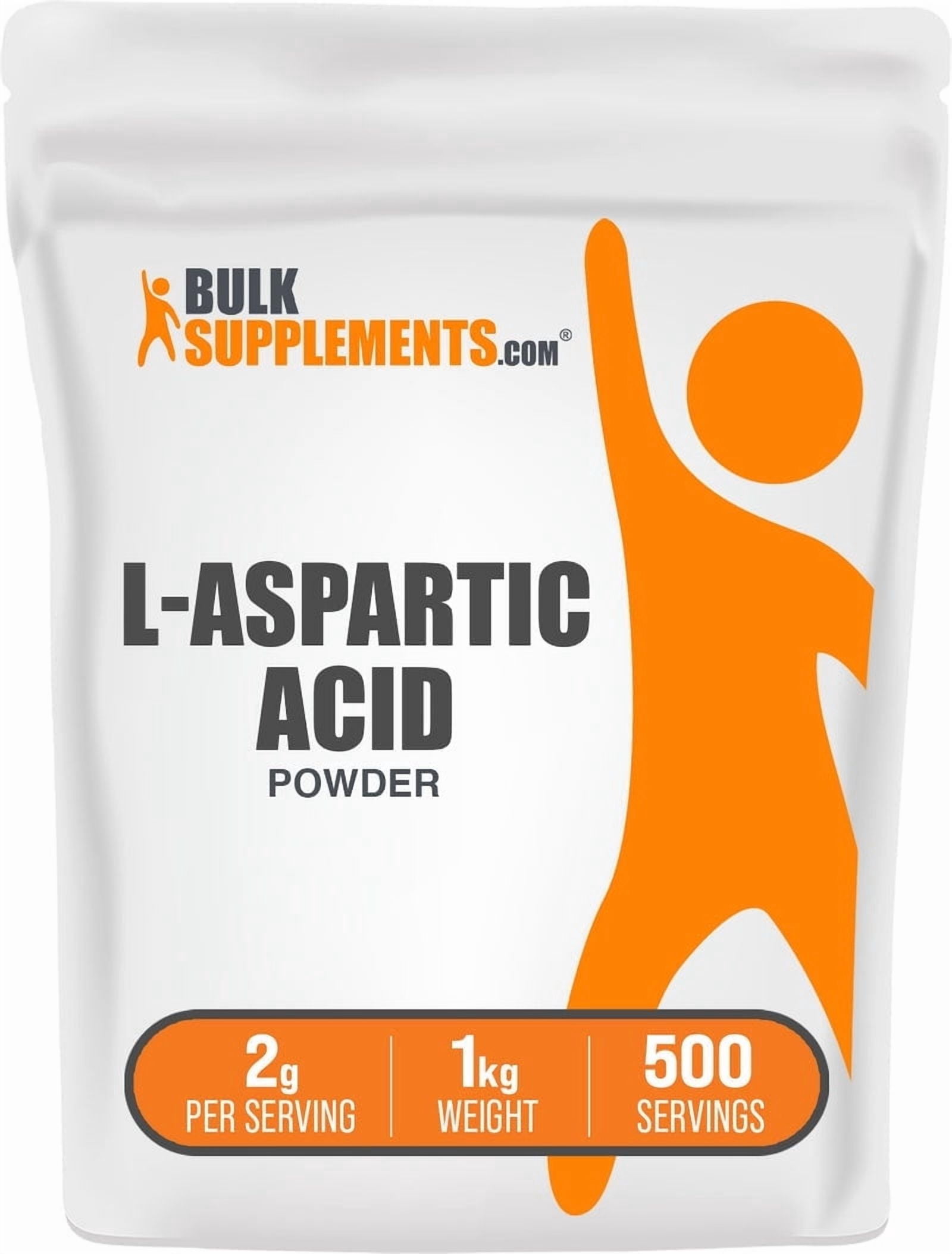 BulkSupplements L-Aspartic Acid Powder - 1 Kilogram (2.2 lbs)