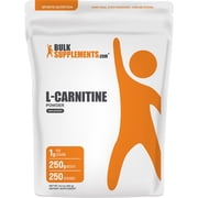 BulkSupplements L-Carnitine Powder - Carnitine Supplement, Amino Acid Supplement - Unflavored, 250g (3.5 oz)