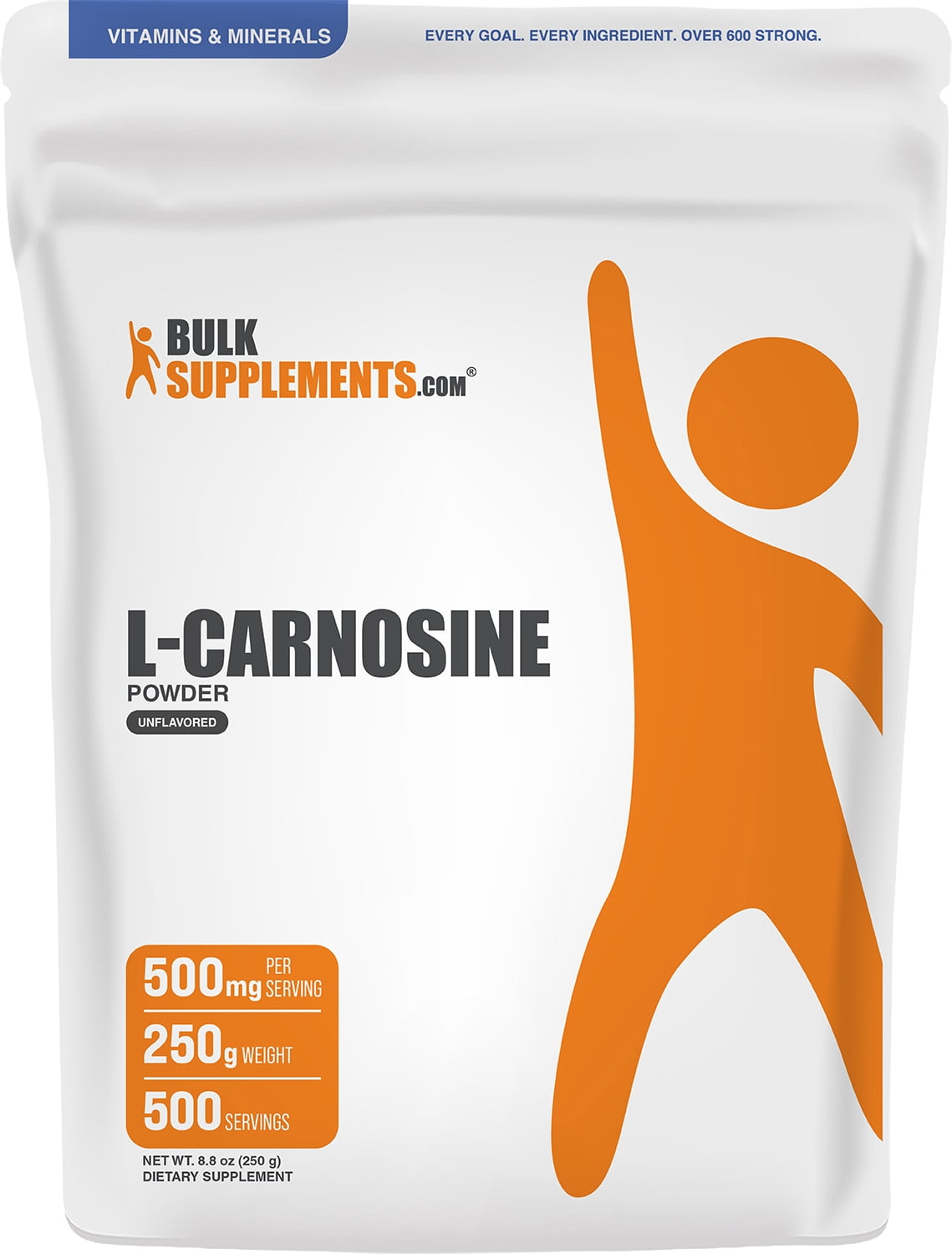BulkSupplements L-Carnosine Powder - 250 Grams (8.8 oz)