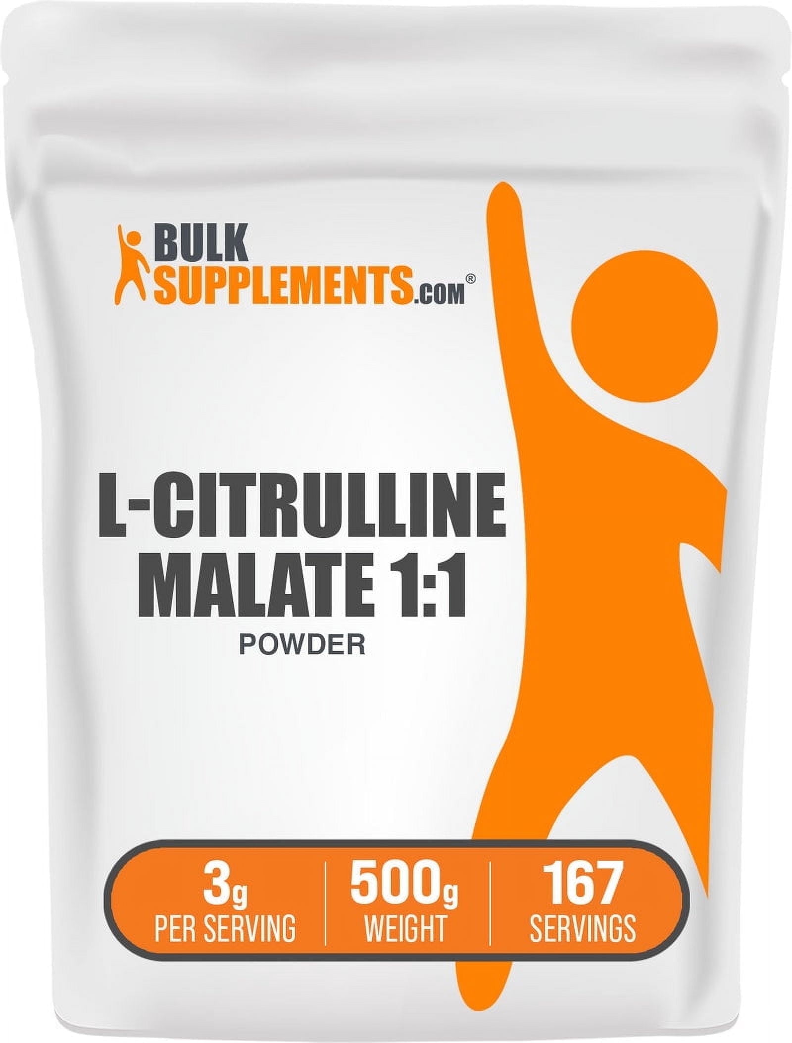 BulkSupplements L-Citrulline Malate 1:1 Powder - Citrulline Supplement, Amino Acid Supplement