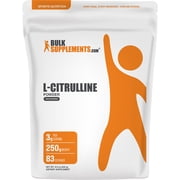 BulkSupplements L-Citrulline Powder - Amino Acid Supplement, Nitric Oxide Support - Unflavored, 250g 8.8 oz