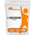 thumbnail image 1 of BulkSupplements L-Isoleucine Powder - BCAA Supplement, Amino Acid Supplement - Unflavored, 1g per Serving, 1kg (2.2 lbs), 1 of 5