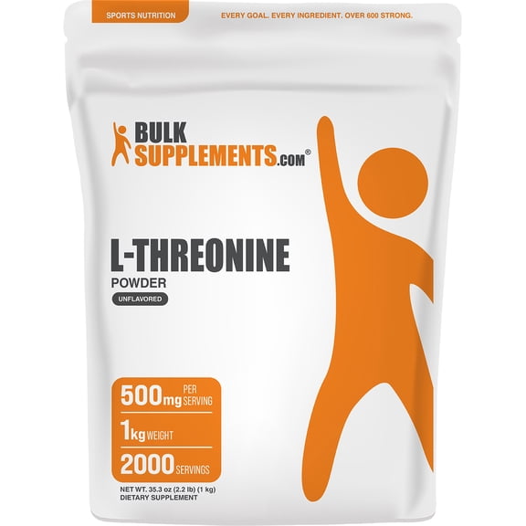 BulkSupplements L-Threonine Powder - 1 Kilogram (2.2 lbs)