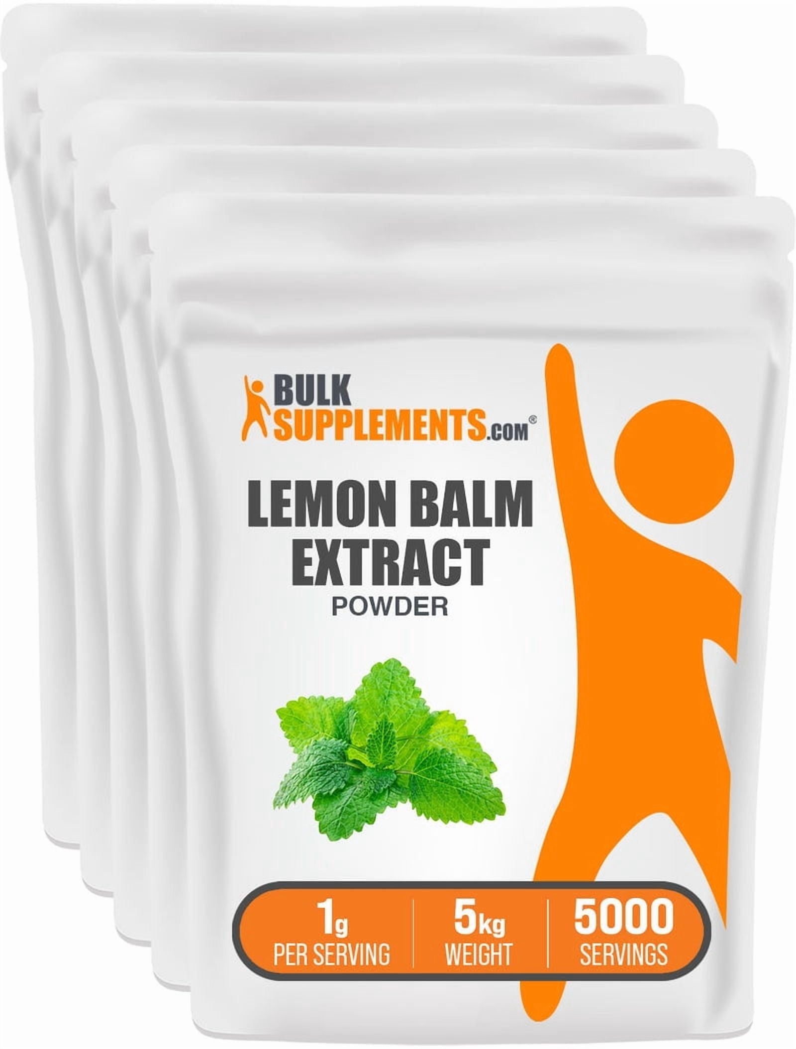 BulkSupplements Lemon Balm Extract Powder - 1g per Serving - 5 Kilograms (11 lbs) - 5000 Servings