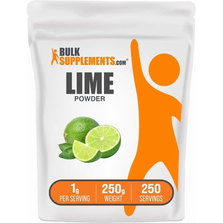 BulkSupplements Lime Powder - 1g per Serving - 250 Grams (8.8 oz) - 250 Servings