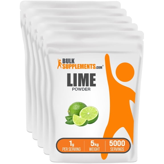 BulkSupplements Lime Powder - 1g per Serving - 5 Kilograms (11 lbs) - 5000 Servings