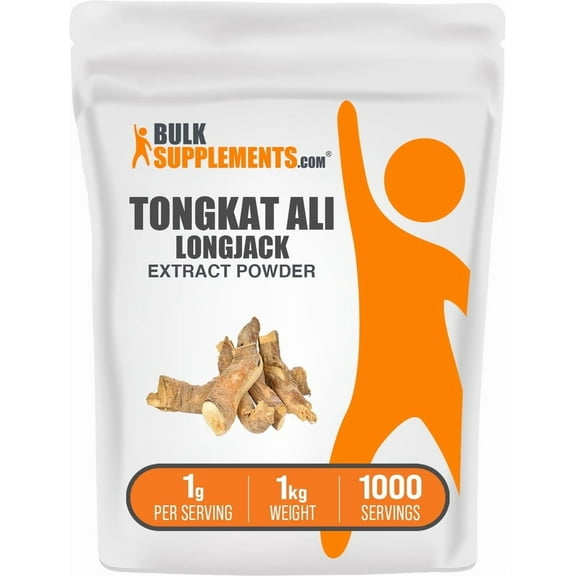 BulkSupplements Longjack Extract (Tongkat Ali) Powder - 1g per Serving - 1 Kilogram (2.2 lbs) - 1000 Servings