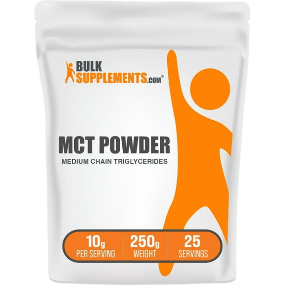 BulkSupplements MCT Powder - 10g per Serving - 250 Grams (8.8 oz) - 25 Servings