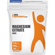 BulkSupplements Magnesium Citrate Powder, Bone & Joint Health, 500g