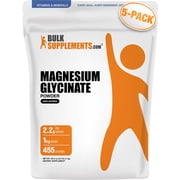 BulkSupplements Magnesium Glycinate Powder - Magnesium Supplement, Easily Absorbed, Unflavored, 5kg 11 lbs