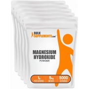 BulkSupplements Magnesium Hydroxide Powder- 1g per Serving - 5 Kilograms 11 lbs - 5000 Servings