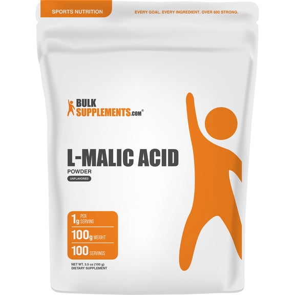 BulkSupplements Malic Acid Powder - 100 Grams (3.5 oz)
