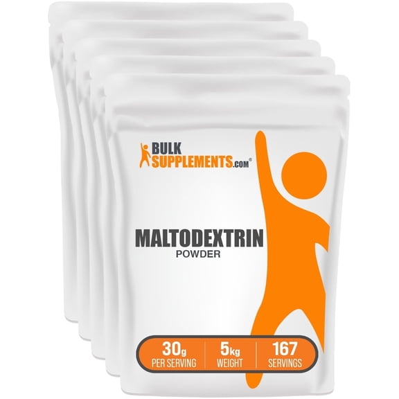 BulkSupplements Maltodextrin Powder - 30g per Serving - 5 Kilograms (11 lbs) - 170 Servings