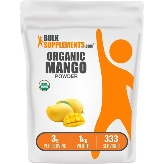 BulkSupplements Mango Powder- 3g per Serving - 1 Kilogram (2.2 lbs) - 333 Servings
