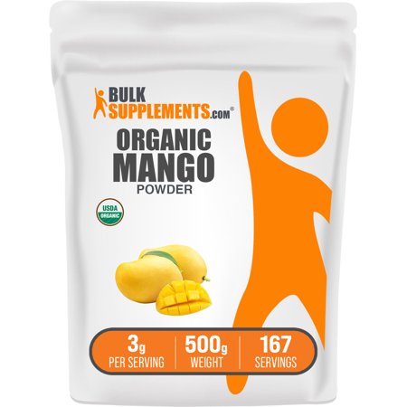 BulkSupplements Mango Powder- 3g per Serving - 500 Grams (1.1 lbs) - 167 Servings