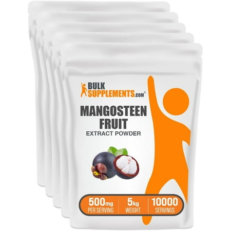 BulkSupplements Mangosteen Extract Powder - 500mg per Serving - 5 Kilograms (11 lbs) - 10000 Servings