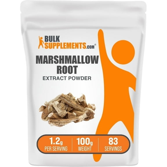 BulkSupplements Marshmallow Root Extract Powder - 1.2g per Serving - 100 Grams (3.5 oz) - 83 Servings