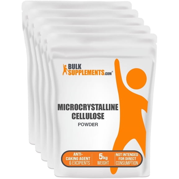 BulkSupplements Microcrystalline Cellulose Powder - 5 Kilograms (11 lbs)