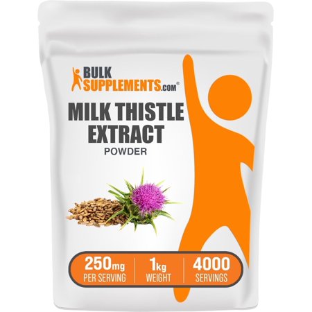 BulkSupplements Milk Thistle Extract Powder - Liver Support - Milk Thistle Supplement (1kg - 2.2 lbs)