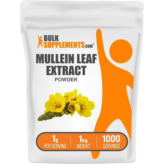 BulkSupplements Mullein Leaf Extract Powder- 1g per Serving - 1 Kilogram (2.2 lbs) - 1000 Servings
