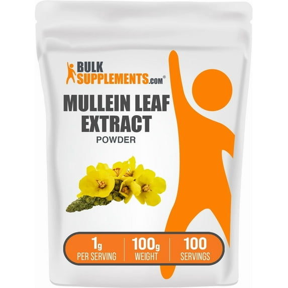 BulkSupplements Mullein Leaf Extract Powder- 1g per Serving - 100 Grams (3.5 oz) - 100 Servings