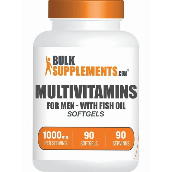 BulkSupplements Multivitamin for Men Softgels- 1000mg per Serving (90 Softgels - 90 Servings)