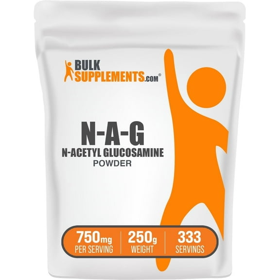 BulkSupplements N-Acetyl D-Glucosamine (NAG) Powder - 750mg per Serving - 250 Grams (8.8 oz) - 333 Servings