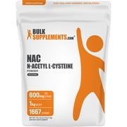 BulkSupplements N-Acetyl L-Cysteine NAC Powder, 1 Kilogram 2.2 lbs
