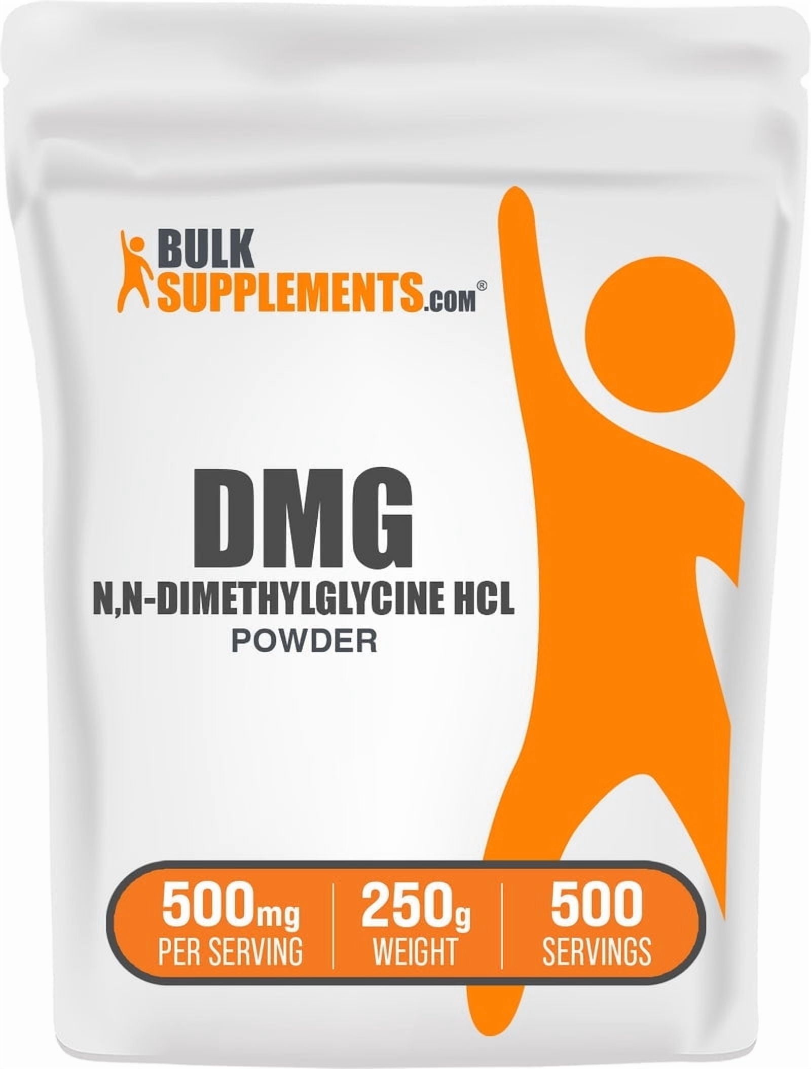BulkSupplements N,N-Dimethyl Glycine HCl (DMG HCl) Powder - 500mg per Serving - 250 Grams (8.8 oz)