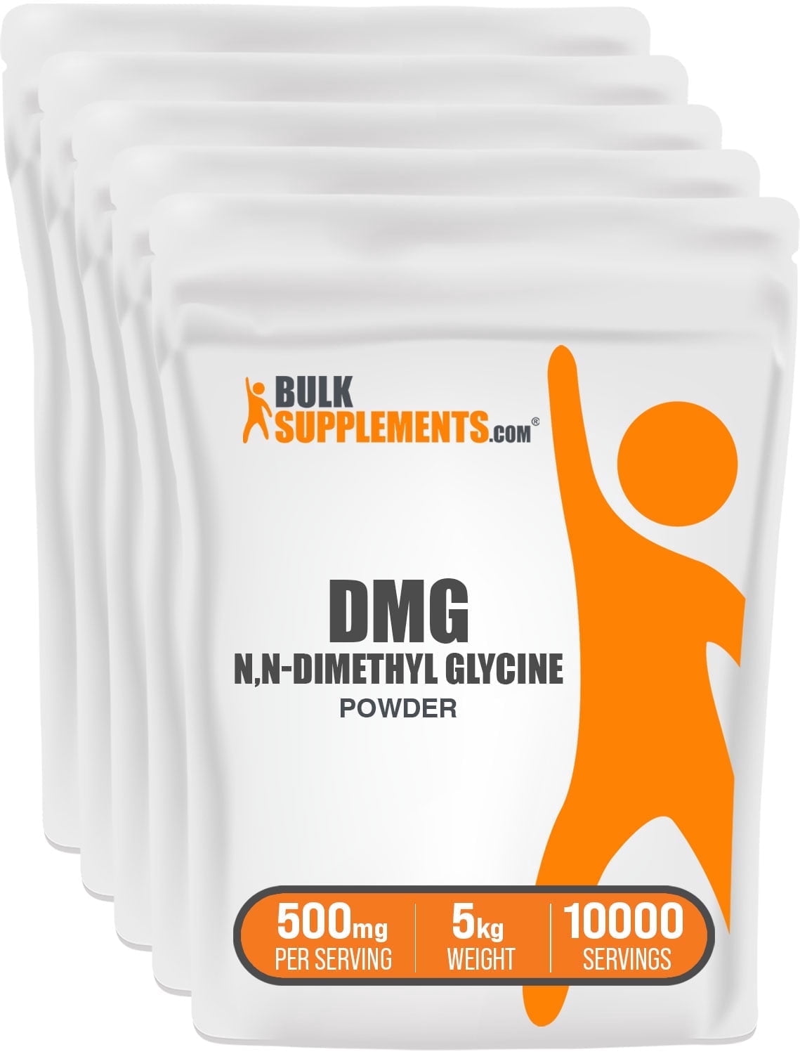 BulkSupplements N,N-Dimethyl Glycine HCl (DMG HCl) Powder - 500mg per Serving - 5 Kilograms (11 lbs) - 10000 Servings