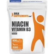 BulkSupplements Niacin Powder - B Vitamin Supplement, Niacin with Flush, 1kg 2.2 lbs