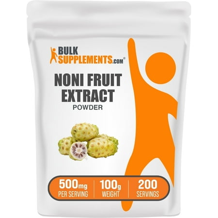 BulkSupplements Noni Fruit Extract Powder - 500mg per Serving - 100 Grams (3.5 oz) - 200 Servings
