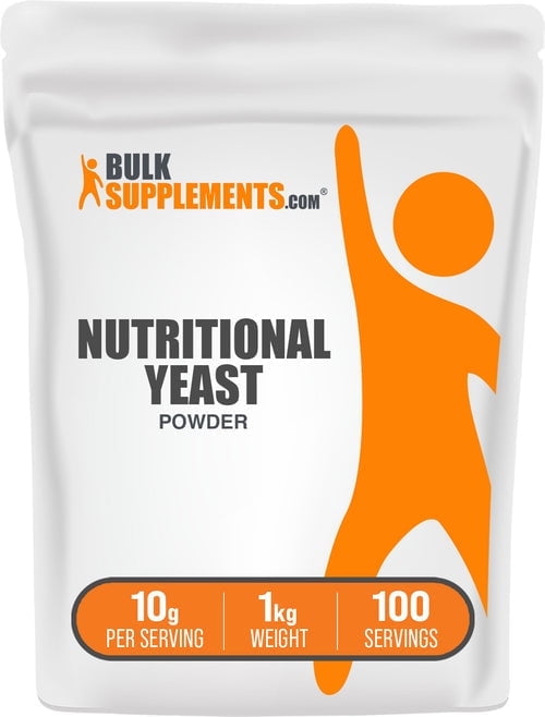 BulkSupplements Nutritional Yeast Powder, Nutritional Yeasts, Vegan & Gluten-Free, 1kg